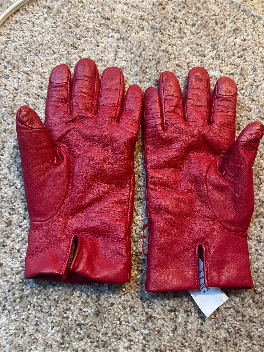 Coach Red Leather Gloves